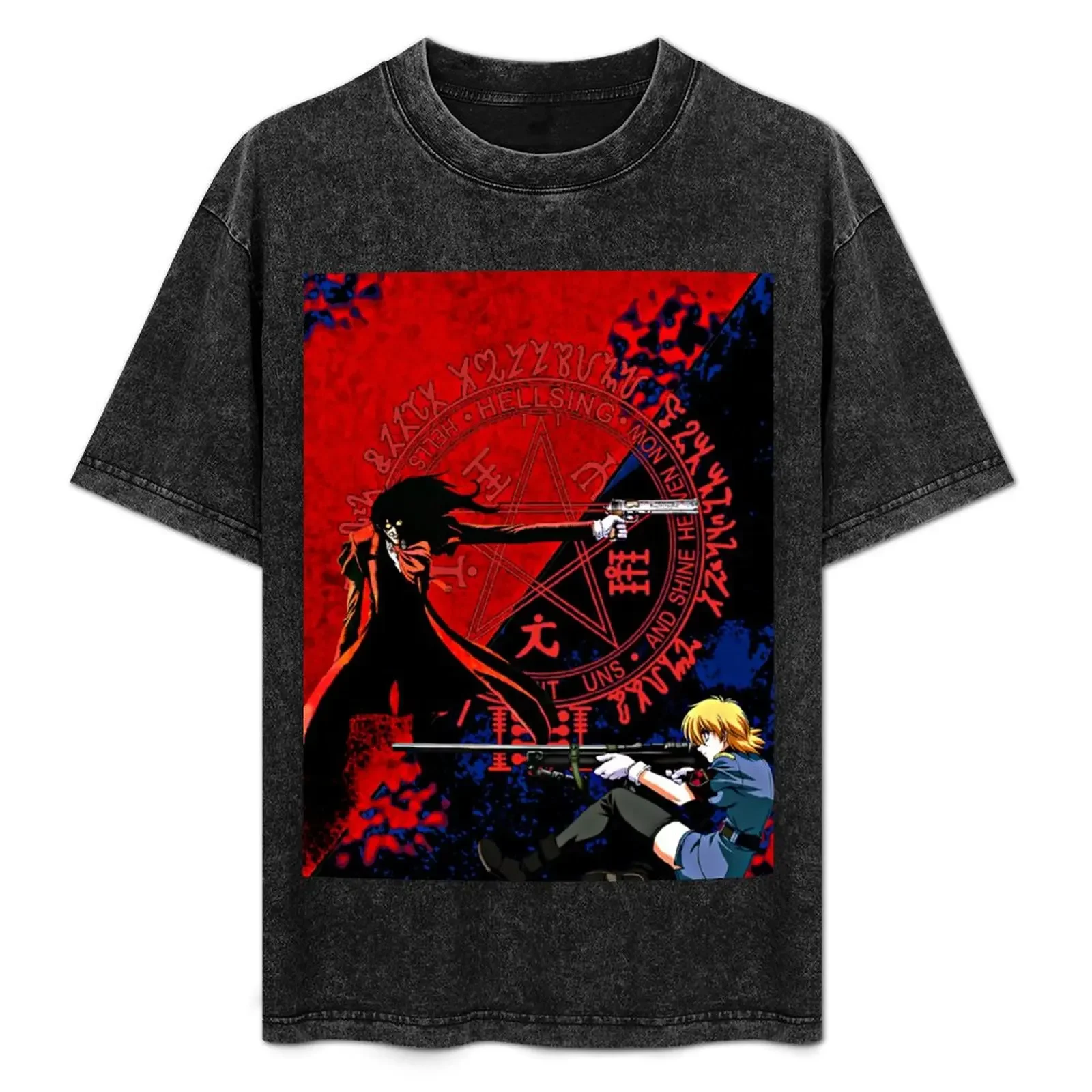 

Hellsing T-Shirt quick drying funny shirt cotton clothes mens plain t shirts