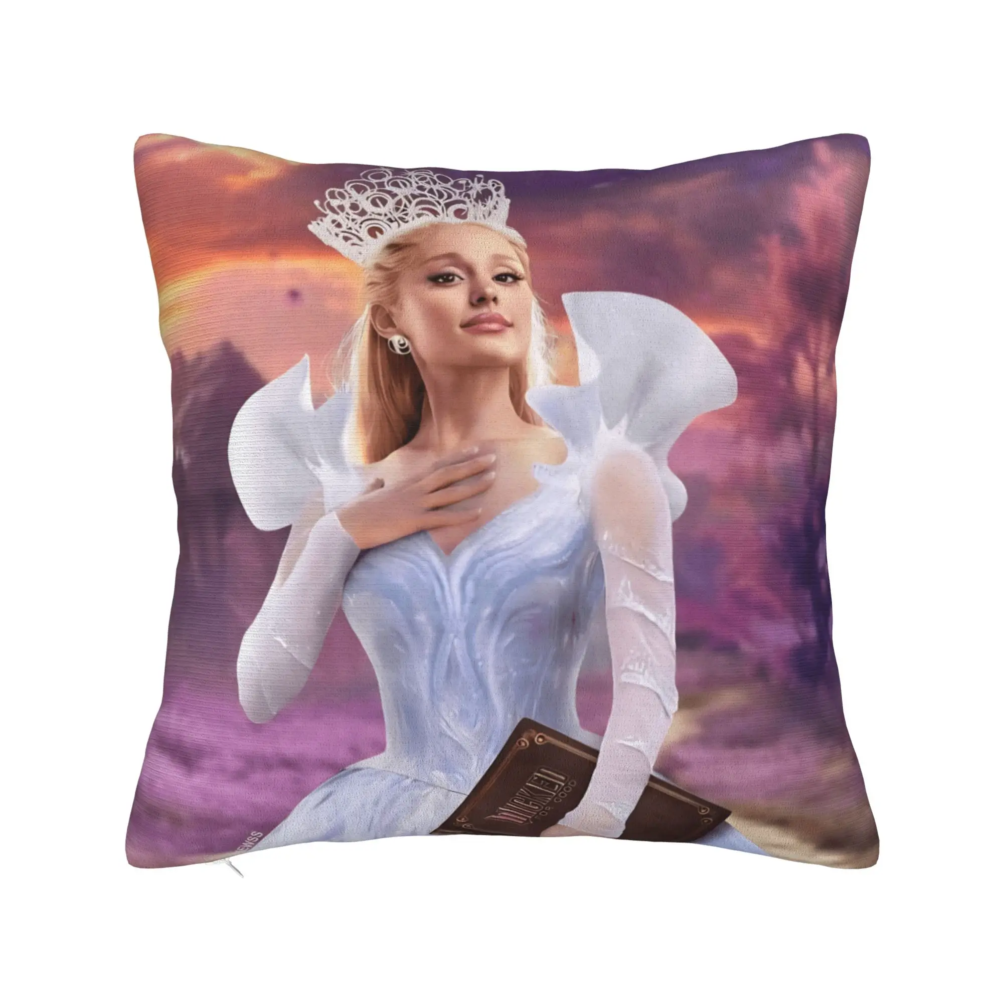 W-Wicked 2 Musical Movie Glinda Elphaba Pillow Case  Novelty Pillow Cover Square Pillowcases For Sofa Car Home Decor