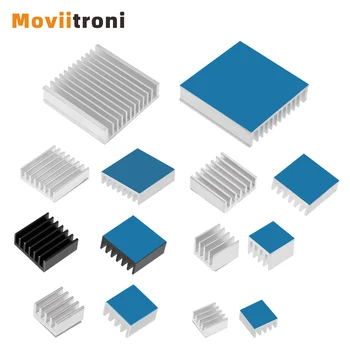 1/10pcs Aluminum Heatsink Multiscale Heat Sink Radiator Cooling for Electronic Chip IC Ras