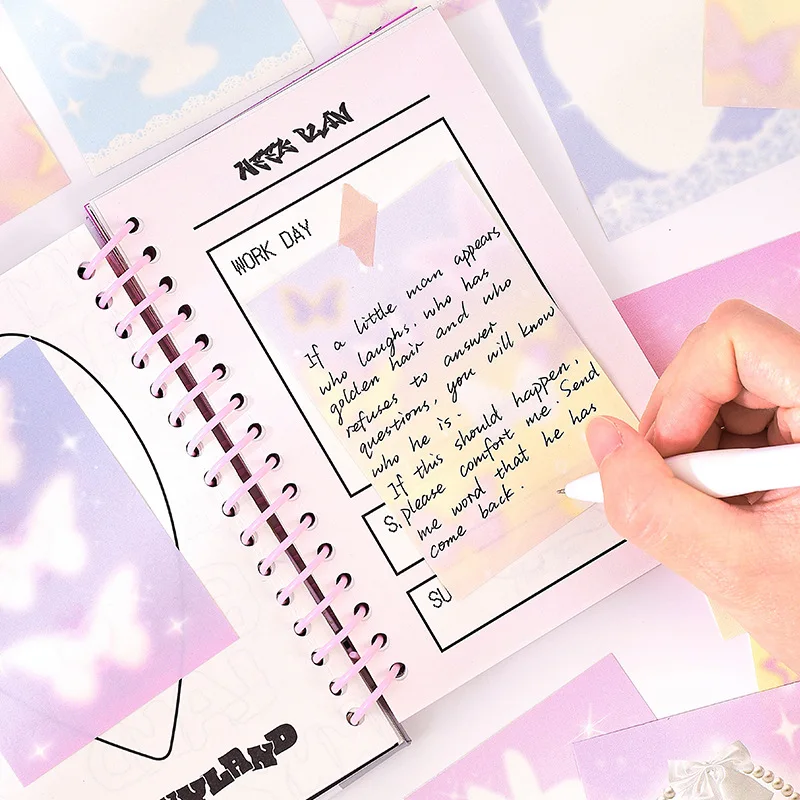 MINKYS nuovo arrivo 50 fogli Kawaii Butterfly Memo Note pad To Do List Paperlaria School Stationery