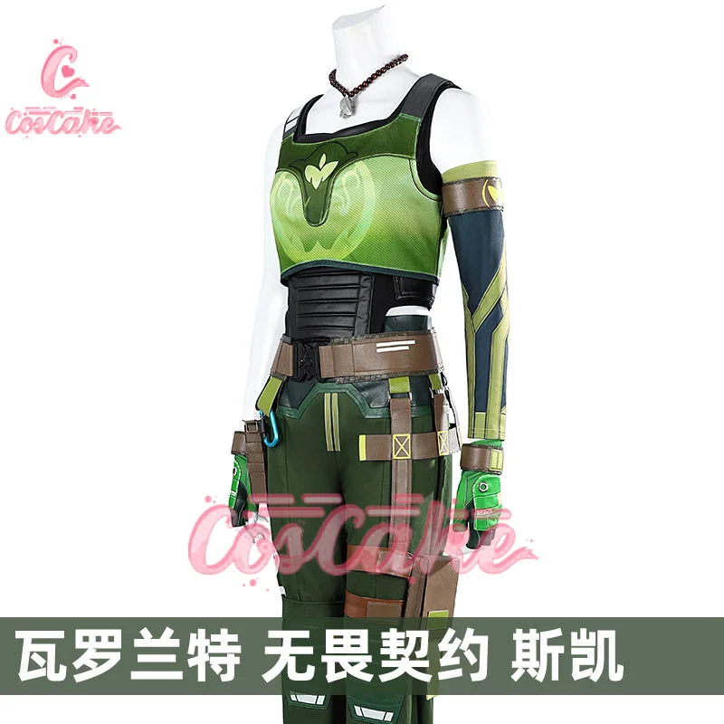 Coscake Valorant Skye Cosplay Uniform Hallowen Carnival Play Role Clothes Clothing New Full Set for Women Men