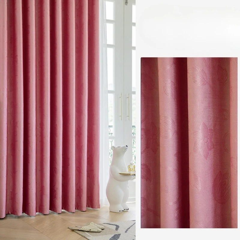 

Custom Size Fashion Blackout Curtains for Living Room Bedroom Balcony Floating Window Sunshade Heat Insulation Sunscreen