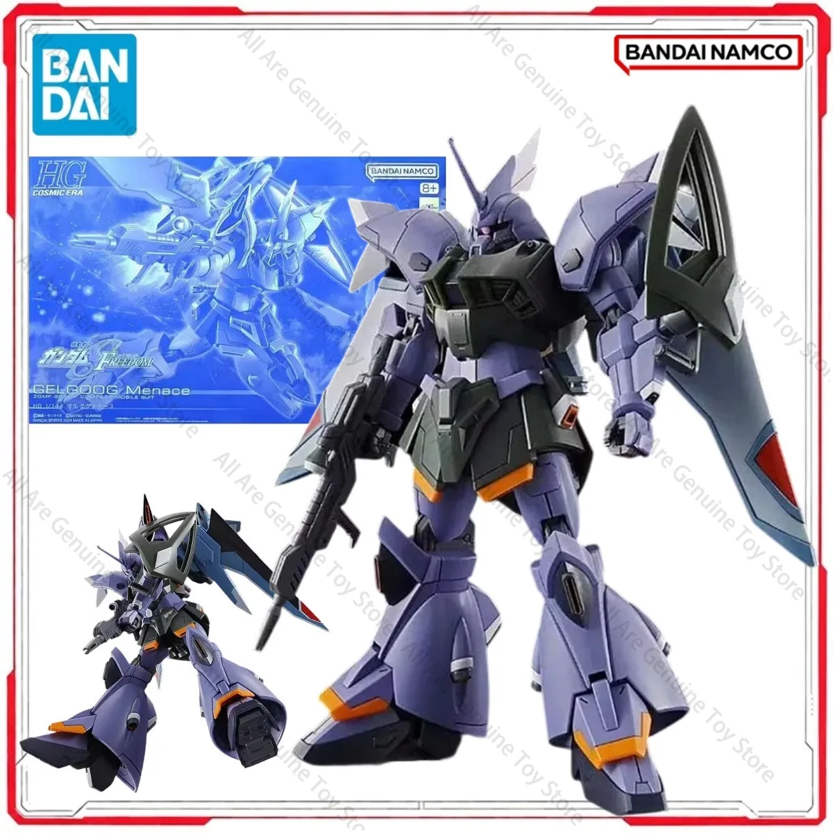 Genuine Bandai Original Gundam Model Kit HG PB Gelgoog Menace Anime Figures Action Model Toys Gifts Boy girl In Stock