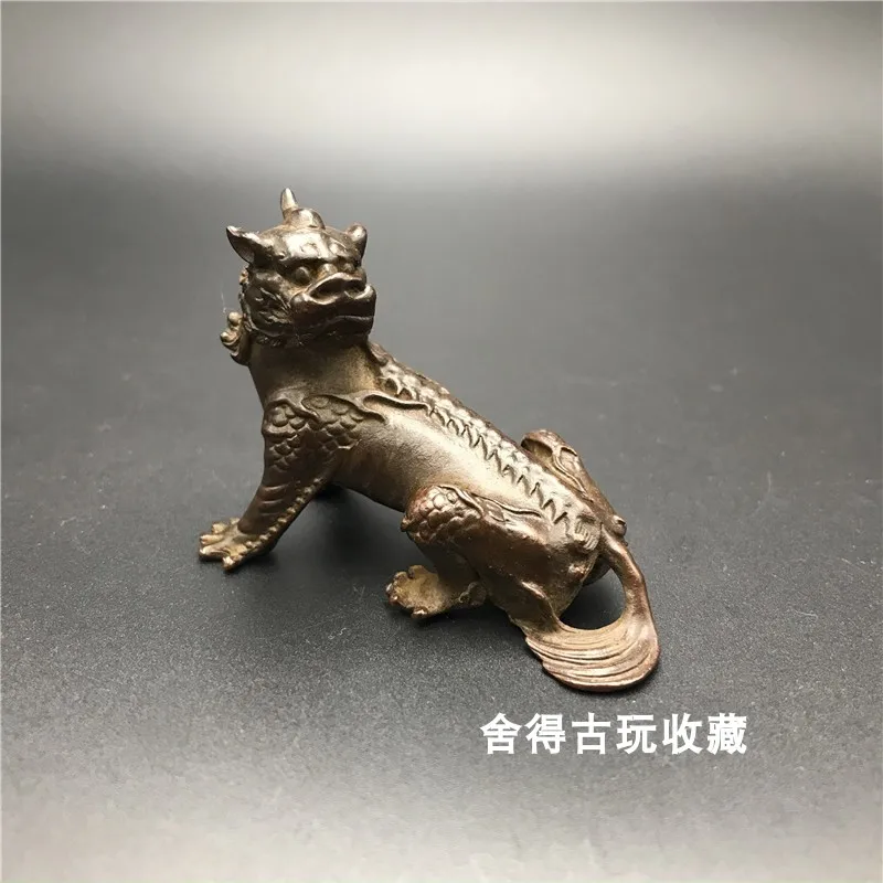 

Jiuhua Mountain Di Ting Di Cang Wang Mounted Unicorn Divine Beast Full Copper Living Room Office Decoration Opening Gift