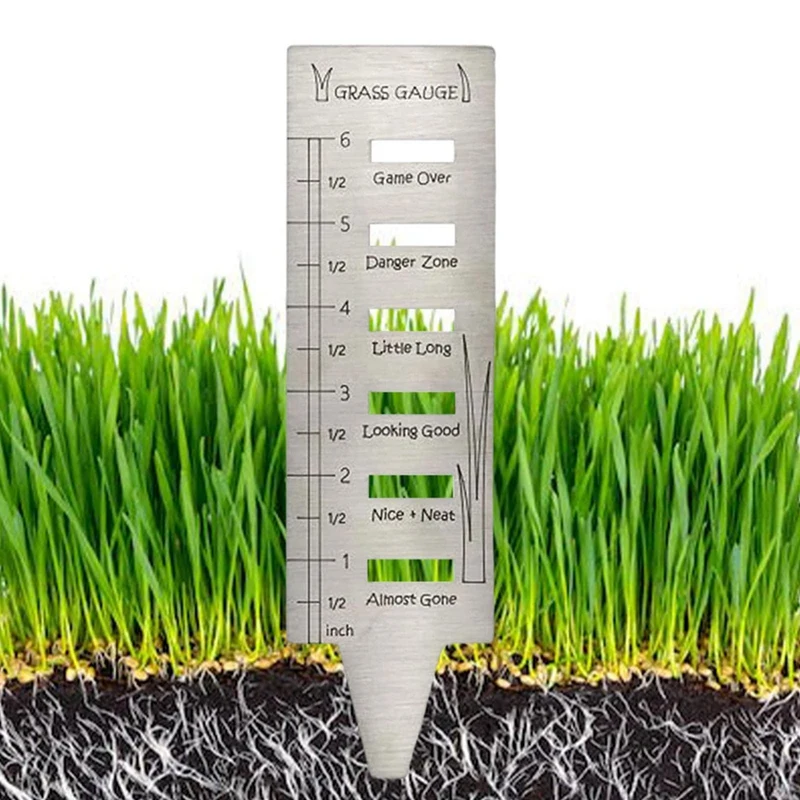 Lawn Grass Gauge - Stainless Steel Grass Gauges Gardening Grass Gauges For Gifts,Lawn Tool Yard Landscaping Plant