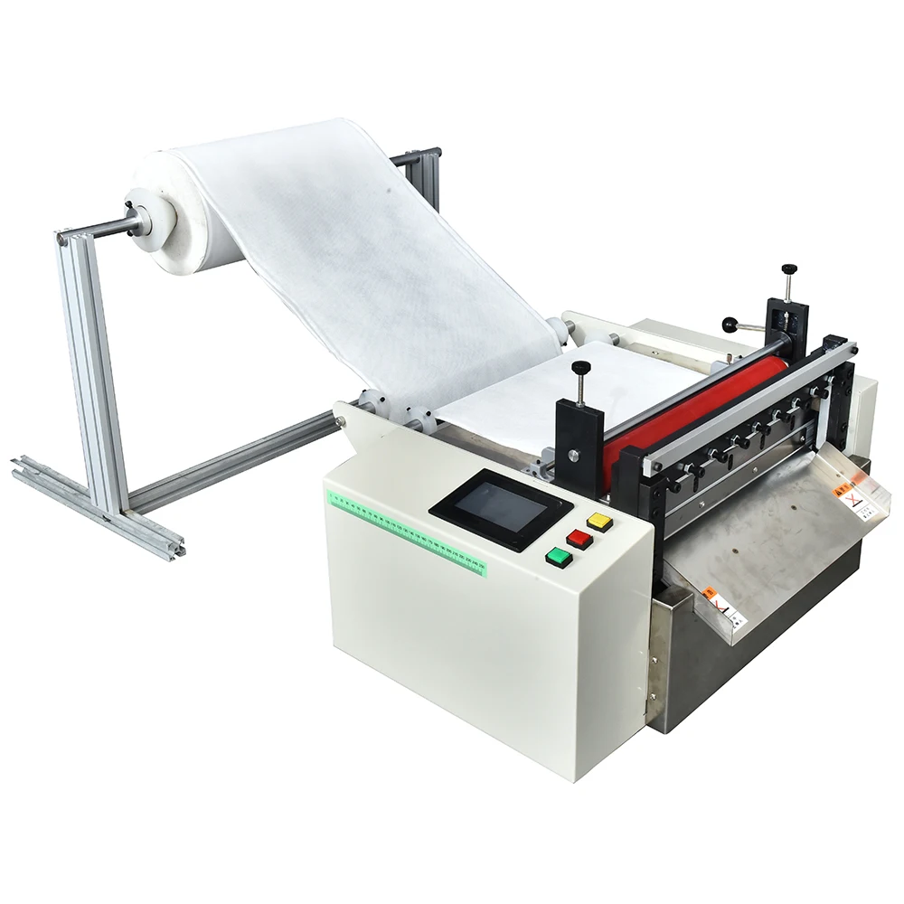 420mm PLC Core Automatic Belt Ribbon Strap Tape Webbing Cutting Machine