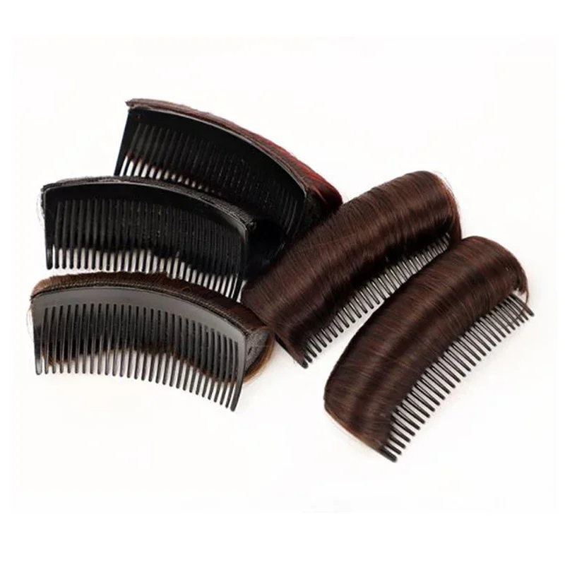 Wig Cushion Stable Comfortable High Temperature Fiber Insert Comb Invisible Fluffy Hair Pad for Female Heightening Artifact