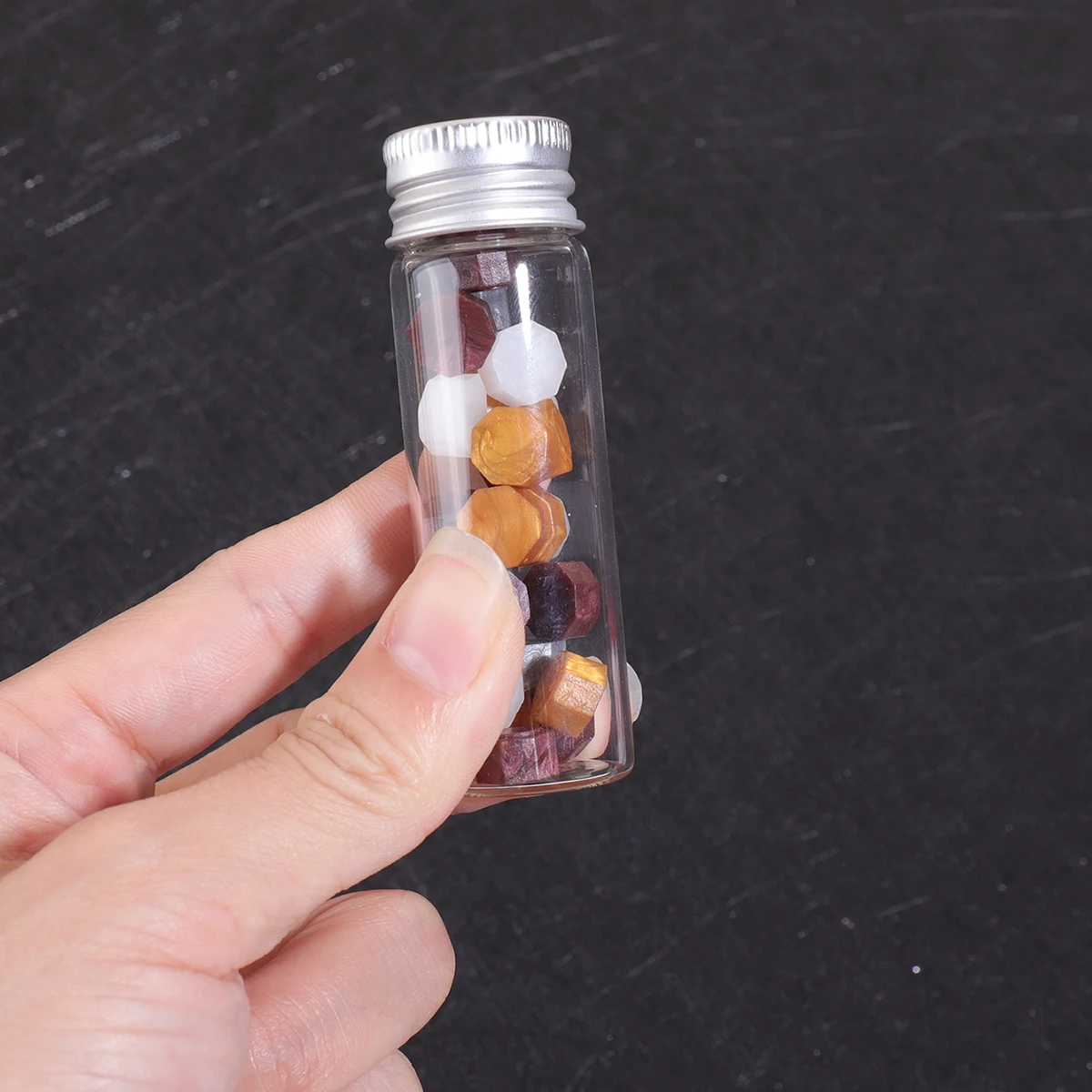 1PC Christmas-themed Cardstock Set, Reindeer Pattern, Party DIY Small Gift Packaging Supplies (1 Card, 1 Glass Tube, 1 OPP Bag)