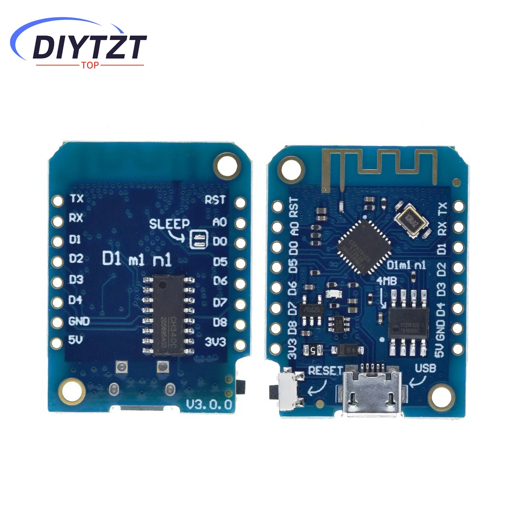 Wemos D1 Mini V3.0.0 WIFI Internet of Things Development Board Based ESP8266 CH340 CH340G 4MB For Arduino Nodemcu V2 MicroPython