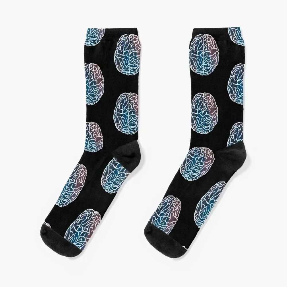 

Abstract Gouache Brain Socks gift shoes Woman Socks Men's