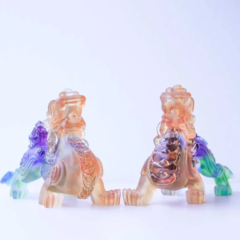 

Frosted Pixiu, glazed handicrafts, home desktop ornaments, large-scale moral ornaments