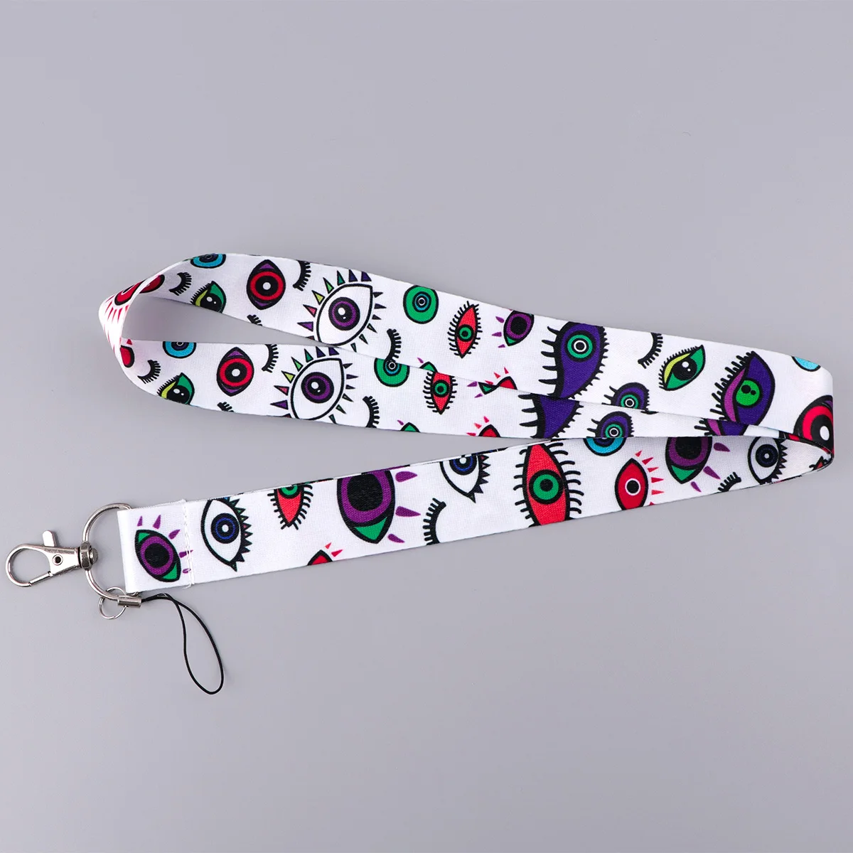 قوس قزح يقتبس الرقبة حزام الحبل لمفتاح بطاقة الهوية الساموراي شارة حامل DIY شنق حبل كيرينغ اكسسوارات الهدايا تأثيري