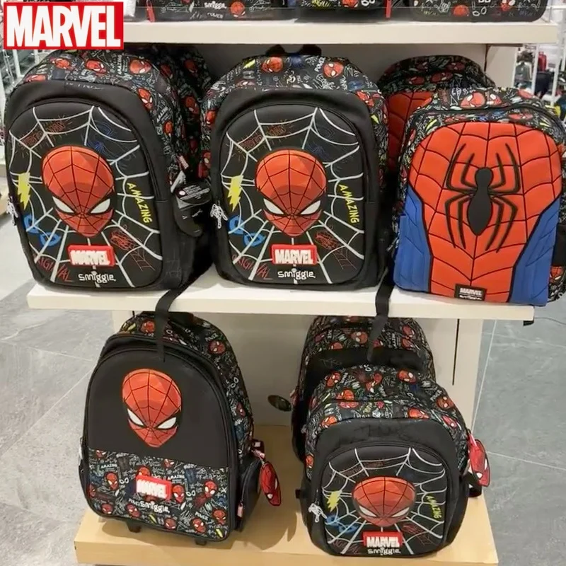 Australia Smiggle Marvel pająk plecak męski plecak chłopiec plecak studencki torba na Lunch butelka wody piórnik do artykułów piśmienniczych prezenty