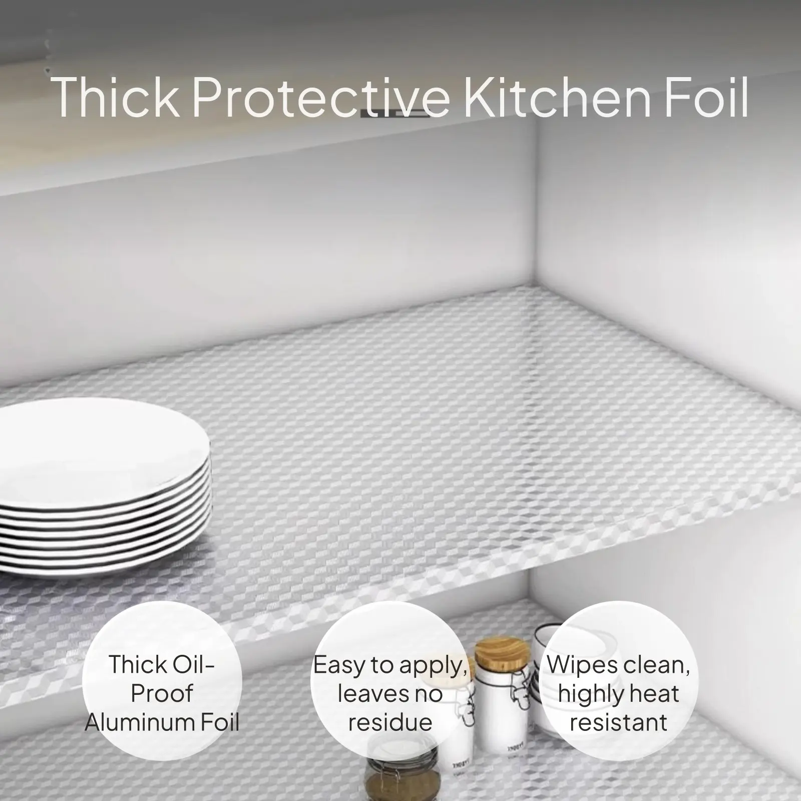Thickened Self-Adhesive Aluminum Foil Cabinet Liner