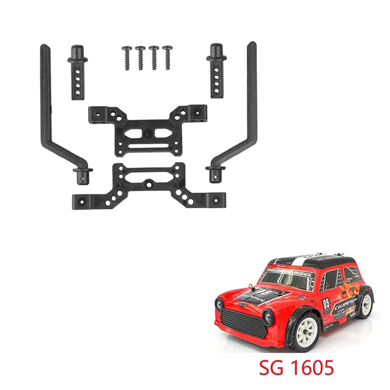 Postes dianteiro e traseiro do corpo para RC Car, Monte Shell conjunto de colunas, peças sobressalentes e acessórios, SG1605, SG 1605, 1/16, SG1605