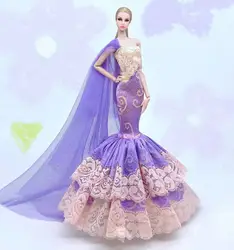 for barbie doll purple wedding dress