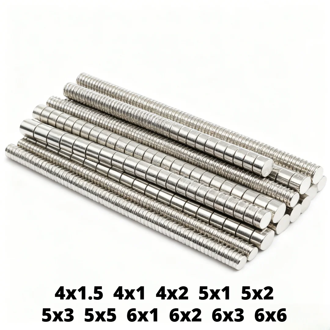 Super Strong Magnet N35 Round Magnetic NdFeB Powerful Neodymium Magnet imanes Refrigerator Magnets ﻿ 4x2 5x2 5x3 6x2 6x3 mm image 3