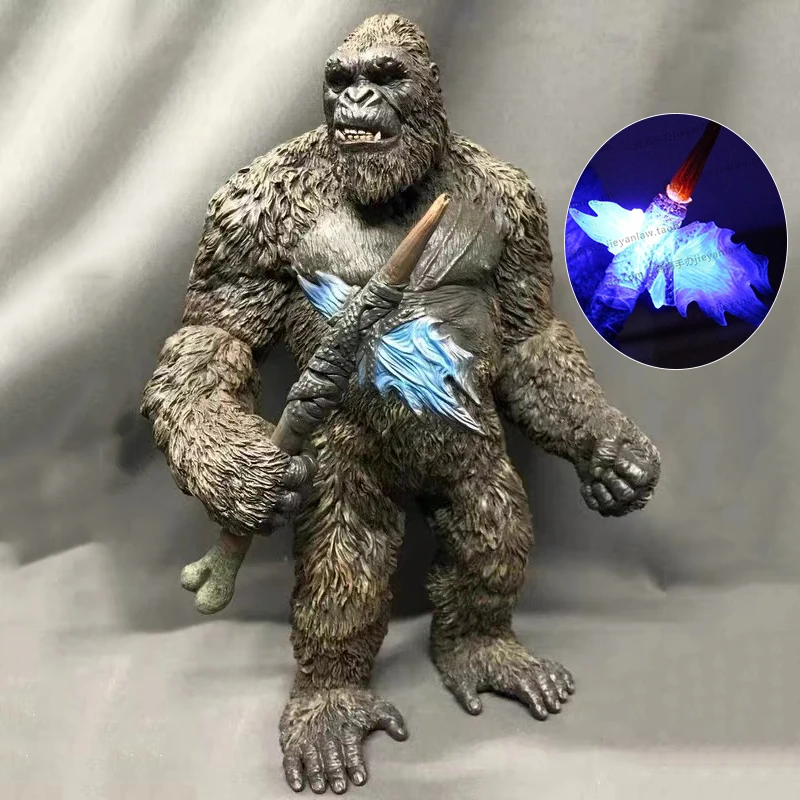 26cm Anime Godzilla Vs King Kong Figures Skull Island King Kong Battle Axe Model Gorilla Action Figure Pvc Movie Statue Kid Toy