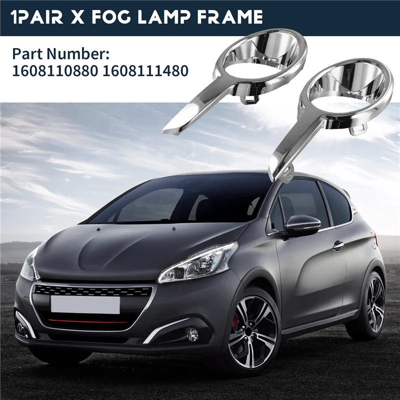 

A42M-Front Fog Lamp Decoration Frame For 208 1608111480 1608110880
