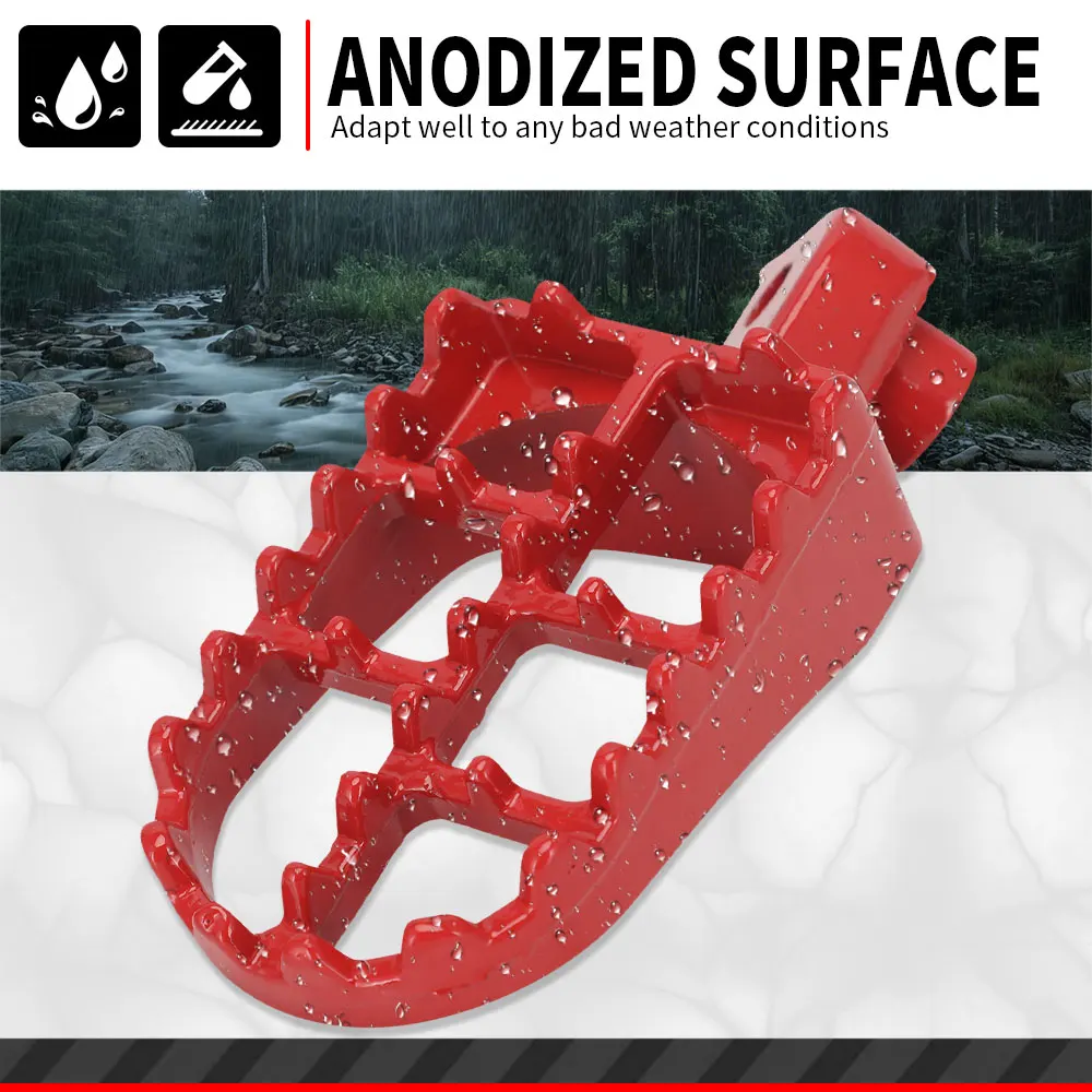 Motorcycle Motocross Universal Footrest Pedals Footpegs For KTM HONDA YAMAHA SUZUKI BMW KAWASAKI Dirt Bike Aluminum Foot Rests image 5