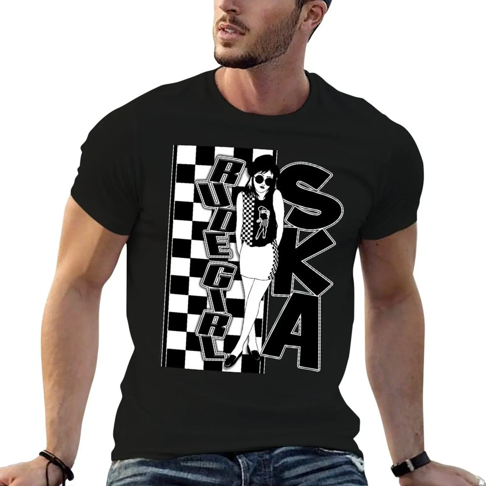 Rude Girl Ska 4 T-Shirt custom shirt luxury designer men t shirts high quality
