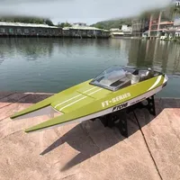 Remote Control Speedboat Electric Boat Model 2.4G RC High Speed Speedboat Model Toy Gift Water Racing Yacht Outdoor Toy