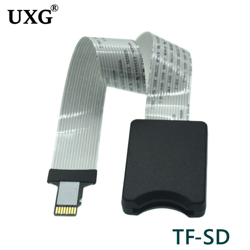 10 cm 48 CM 60 cm TF mâle femelle à Micro SD femelle mâle lecteur de carte adaptateur d'extension câble Extender pour voiture GPS téléphone TV caméra