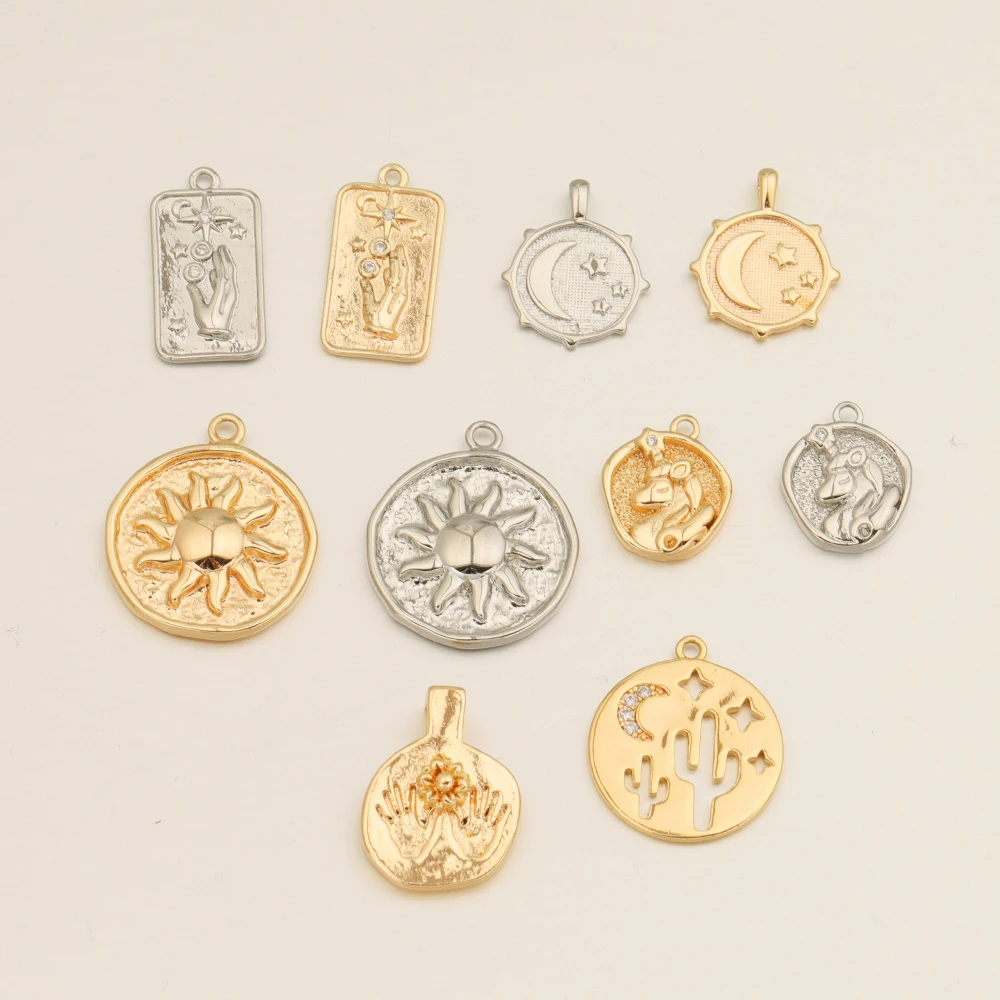 

Cordial Design 50Pcs Jewelry Findings & Components/Hand Made/Copper Pendant/DIY Charms Accessories/Genuine Gold Plating #194383