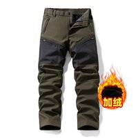 Autumn and Winter Fashion Trend With Thick Fleece and Warm Workwear Pants For Men's Casual and Loose Sports High-Quality Pants