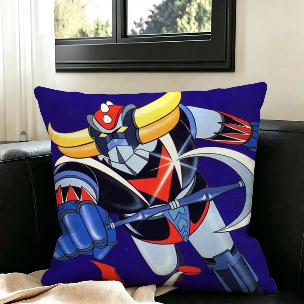 UFO R-Robot G-Goldorak  Square Double-Sided printed Pillow Case Bedroom Bedside Pillow Sofa Cushion Cover