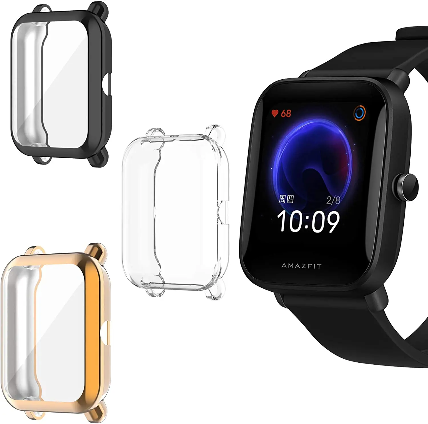 TPU Watch Case For Amazfit Bip/GTS 2Mini Screen Protector Cover For Amazfit Bip U Pro Bip S lite Pop pro Case Watch Screen Shell