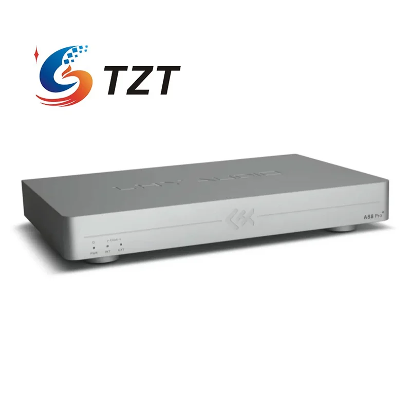 TZT LHY AS8 Pro+ Audio HiFi Switch 1G Optical Audio Isolation Switcher Built-in Ultra Low Noise High Precision OCXO (Black)