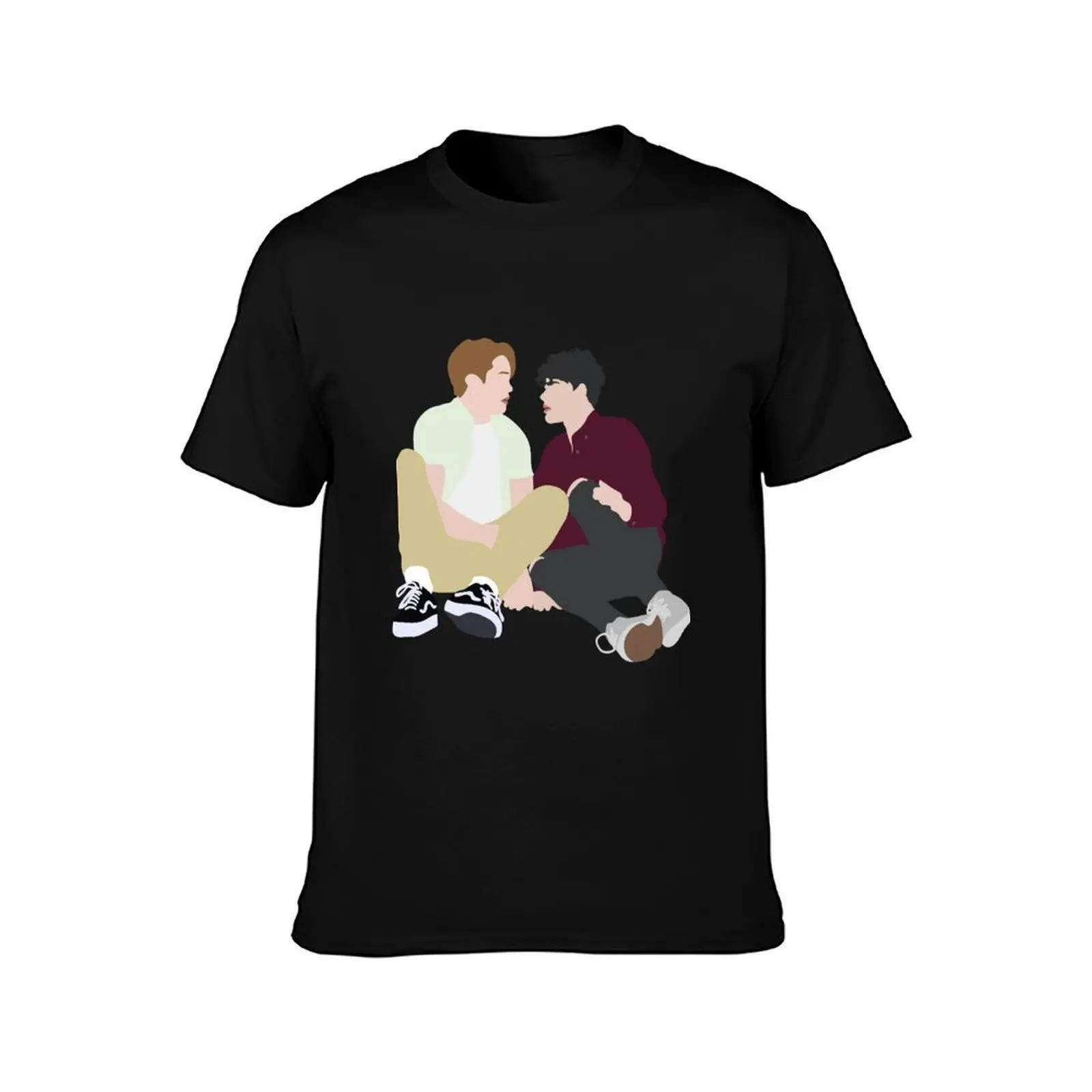 would you kiss me? yeah. T-Shirt, Summer Casual Cotton Tee, Oversized Streetwear Tops, Vintage Graphic Print, Unisex Men Women
