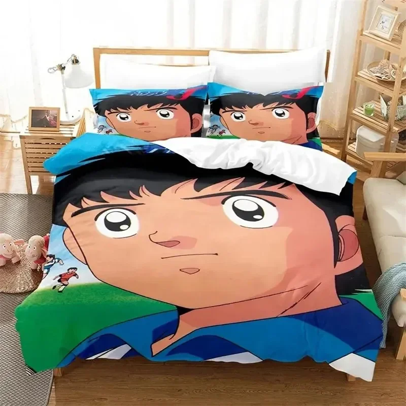 

Anime Captain Tsubasa 3D NEW Duvet Cover Pillowcase Bedding Set Adult Boy Girl Bedroom Decoration Children Single Double Large