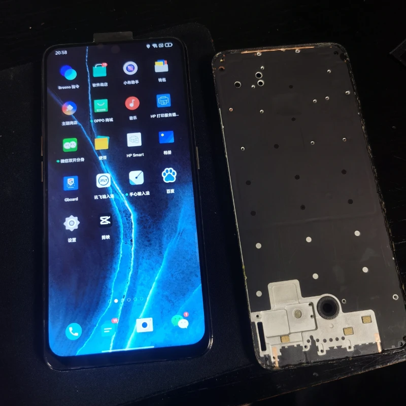 RMX1931 OLED Display with Screen Fingerprint for Realme X2Pro LCD Display Touch Digitizer Screen Assembly Replacement Parts