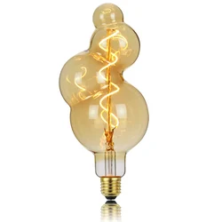 TIANFAN Vintage Led Bulb Small Bubble 4W φ95mm Dimmable 110V 220V Edison Led Filament Decorative Light Bulb E26 E27