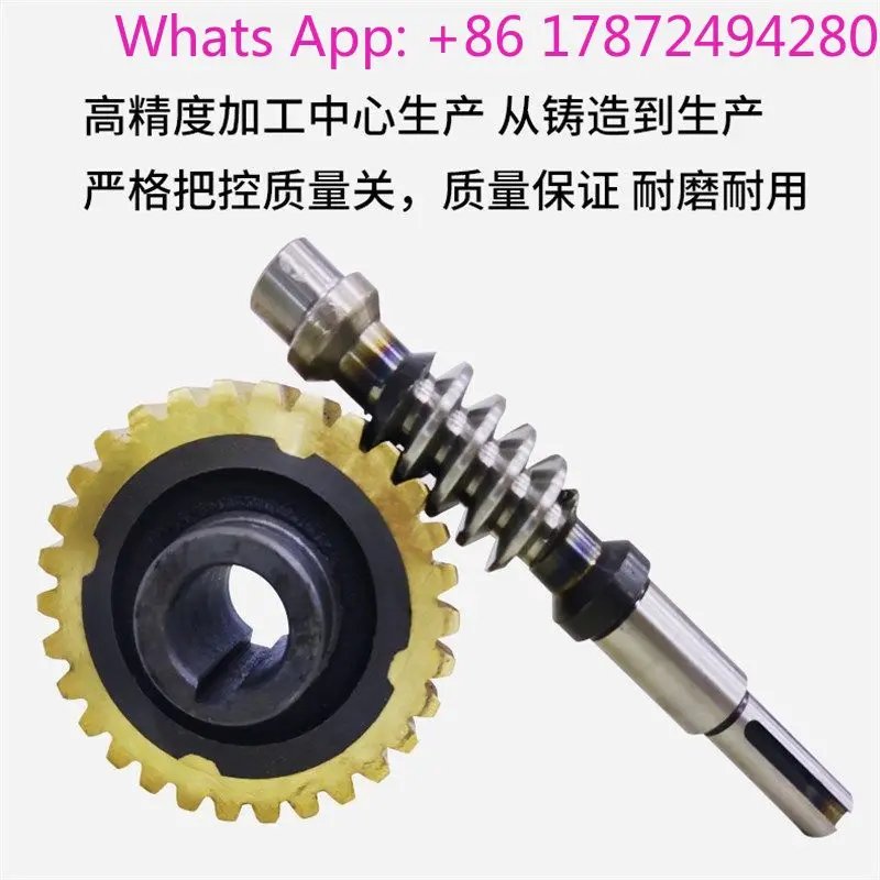 Worm Gear Worm Ball SWL Screw Lift, Hand Crank Electric Spiral Small Lifting Platform with V‑Speed Reducer
