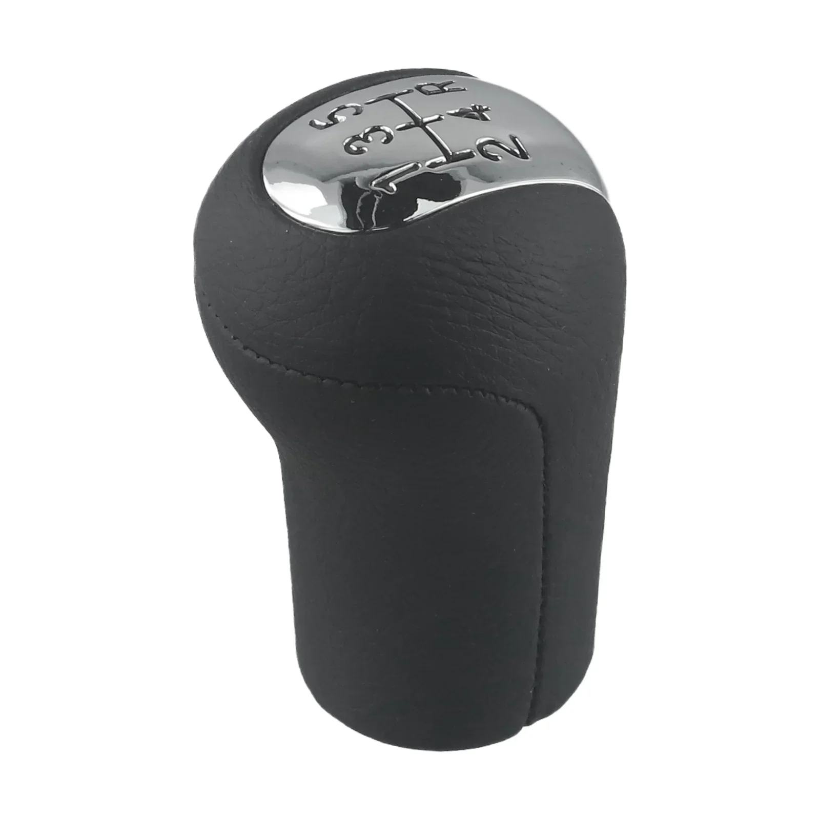 ترقية السيارة الداخلية مقبض تروس السيارة كروم أسود سهل التركيب تصميم عتيق أنيق وعصري لون أسود