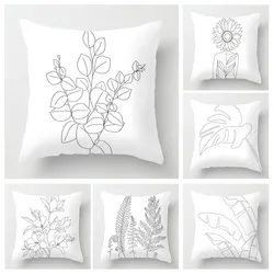 Nordic fall home decor autumn  throw pillow cover sofa Cushion cover  modern 45x45cm 45*45 50x50 60x60cm 40*40cm 35x35 morandi