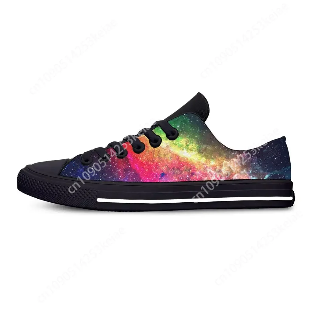 Hot Galaxy Space Universe Star Funny Fashion Novelty Casual Shoes Breathable Men Women Sneakers Low Top Lightweight Board Shoes