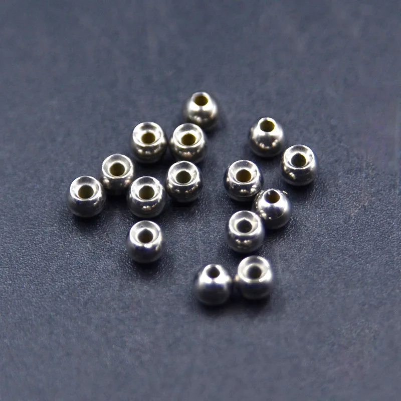 20pcs 2.0mm/2.5mm/2.8mm/3.3mm/3.8mm Tungsten Nymph Head Beads Fly Tying Materials Tungsten Ball Beads Fly Fishing Trout