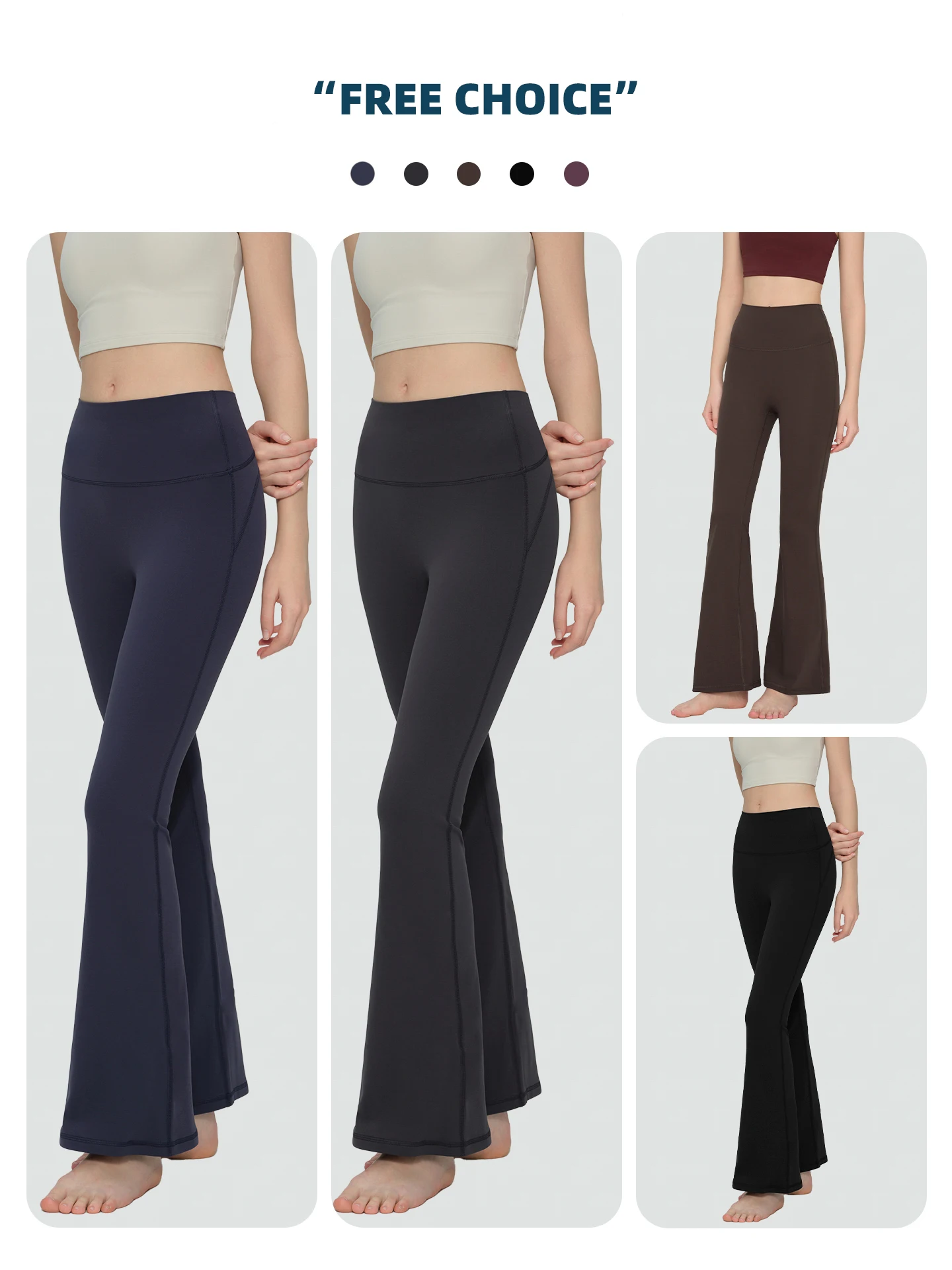 여성용 네이키드 요가 플레어 팬츠, 하이웨이스트 짐 팬츠 레깅스, 피트니스 필라테스 러닝 아웃도어 스포츠 트라우저