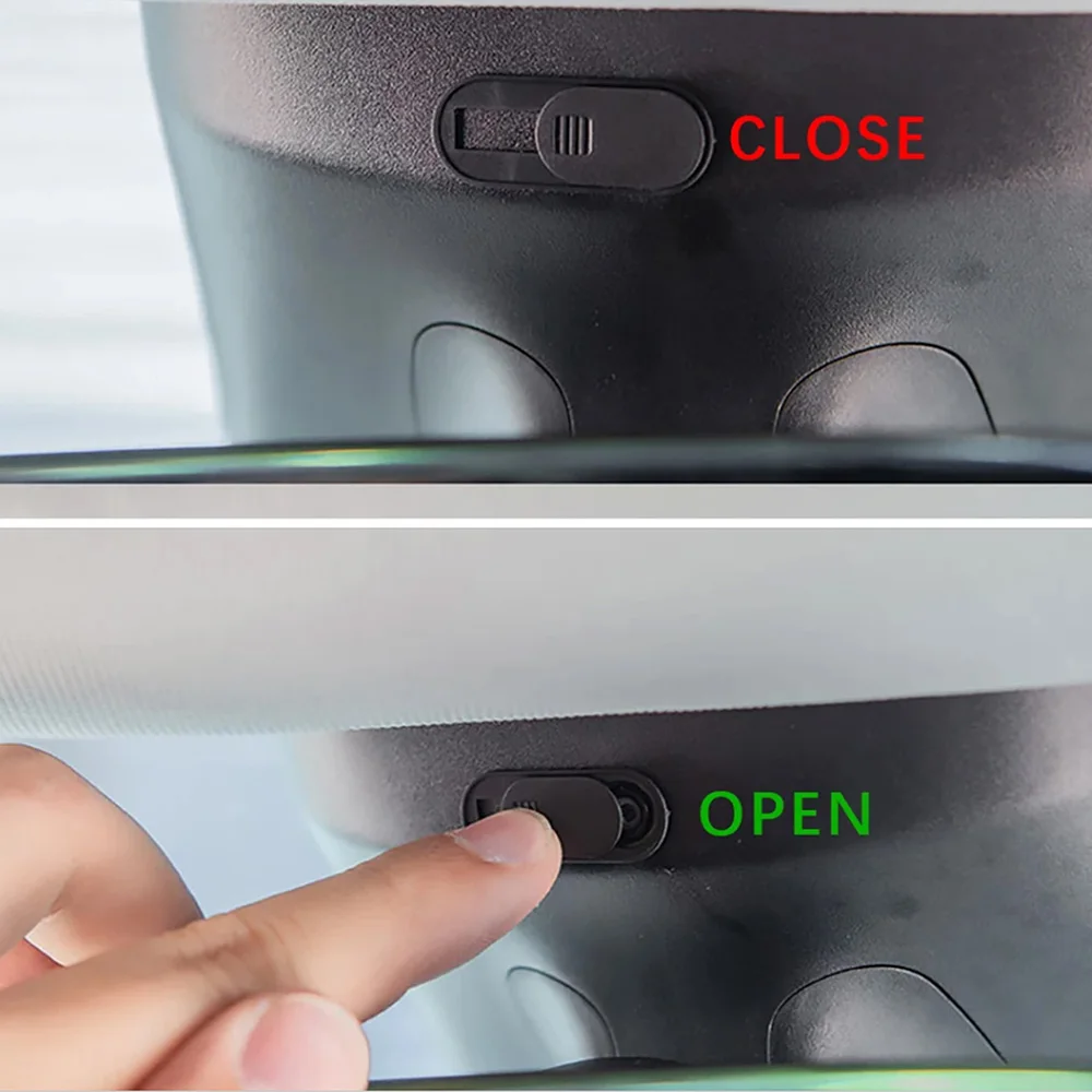 For Tesla Model Y 2019 - 2024 Model 3 2017- 2024 ABS Privacy Protector Camera Cover Webcam Slide Switch Blocker Accessories