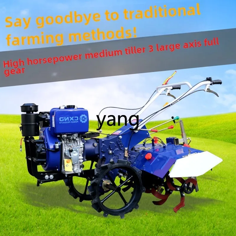 LTT four-wheel drive direct connection diesel micro-tiller, trenching, soil cultivation, rotary tillage, soil loosening