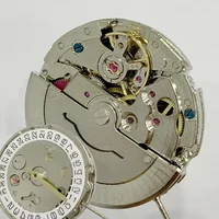 2813 movimiento de reloj movimiento mecánico 3 manecillas calendario único automático para 2813 movimiento de reloj DG2813 piezas de reparación de relojes