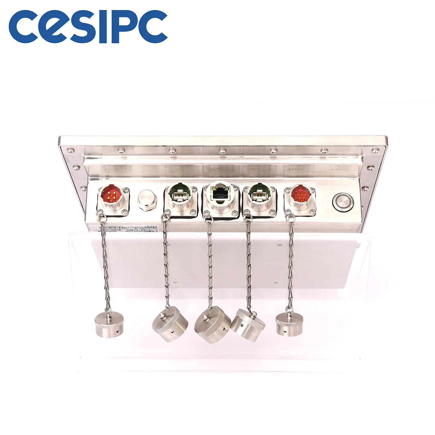 CESIPC aluminum embedded ip67 waterproof panel pc win-dows 10 pro linux  J1900 2USB2.0 2COM 2LAN IP69K panel pc