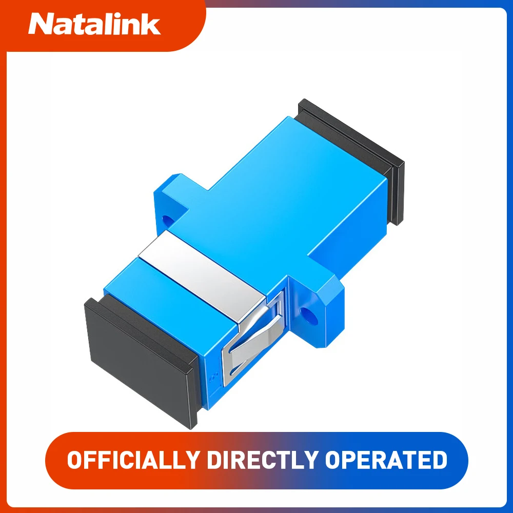 Natalink SC-SC Fibre Optic Coupler Adapter SC/UPC Female to Female Simplex Singlemode Network Internet Converter Connector