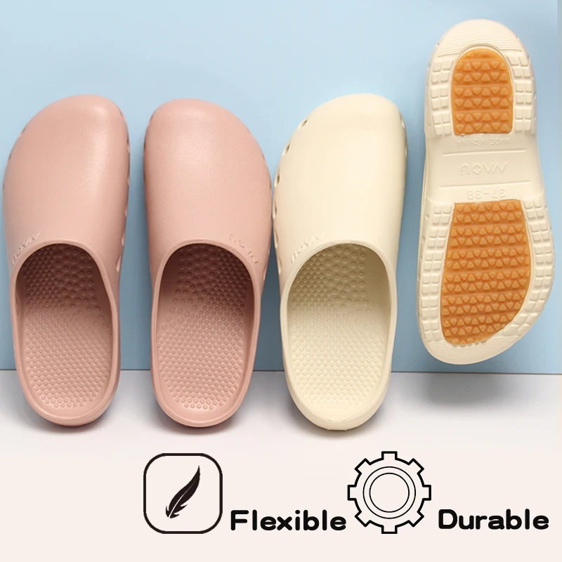 Enclosed Toe Design Pet Hospital Nursing Slippers Unisex Nurse Working Clogs Non-slip Surgical Shoes Cheap Medical Clogs X09X09