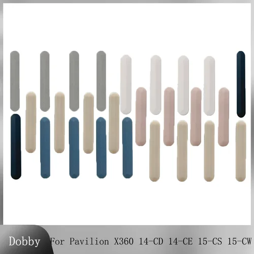 Funda de goma para portátil HP Pavilion X360 14-CD 14-CE 15-CS 15-CW OMEN 15-CB, cubierta inferior, almohadillas de tiras de goma, repuesto