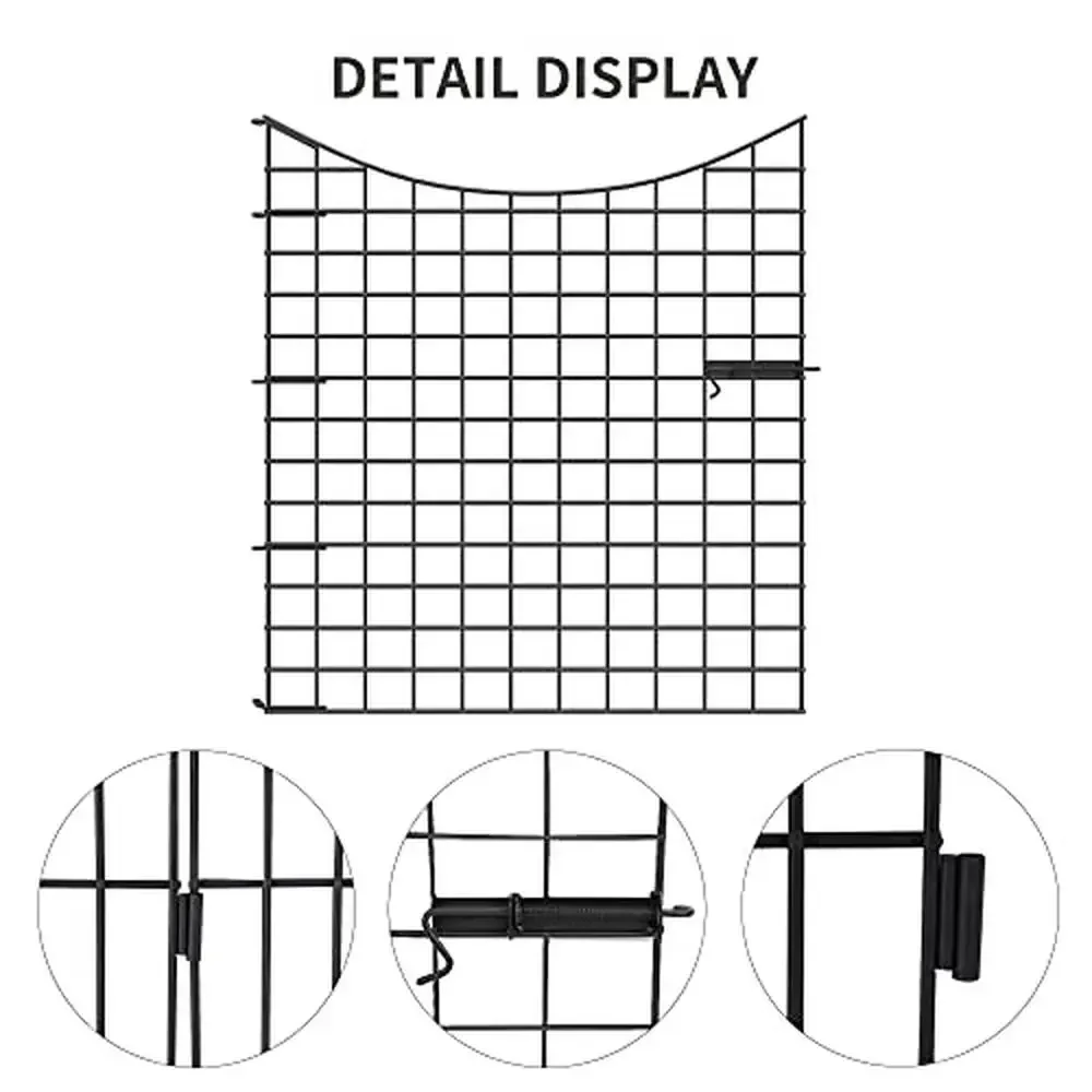 Decorative Metal Garden Fence 5 Panels 36x39 Gate No Dig Rustproof Animal Barrier Sturdy Stable Versatile Easy Assembly Lawn